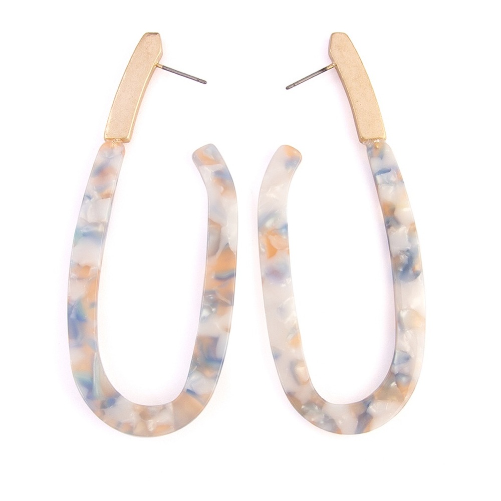 🌞SUMMER SALE🌞 Marble acetate earrings